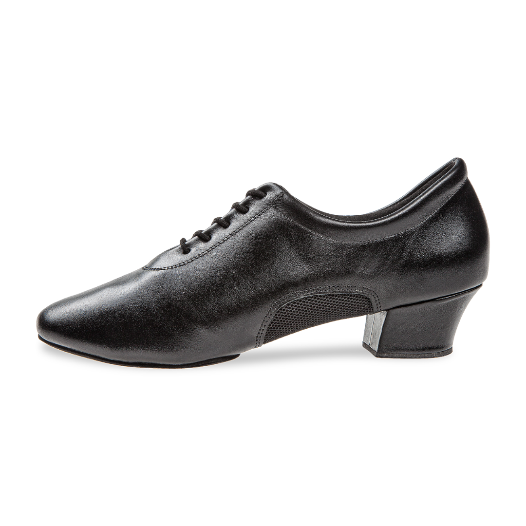 Diamant 163-224-592-Chaussures de Danse Homme 1.6 "Semelle de Suède Cuir/Mesh Noir