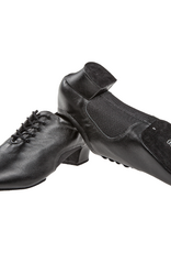 Diamant 163-224-592-Chaussures de Danse Homme 1.6 "Semelle de Suède Cuir/Mesh Noir