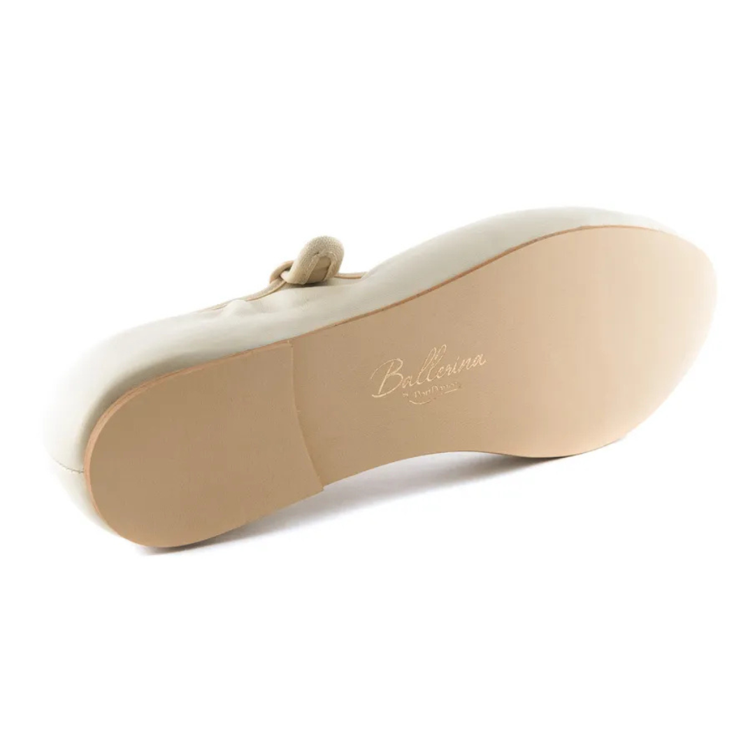 Portdance PD BALLERINA- Ballerina Indoor and Outdoor Neolite Sole Leather BEIGE