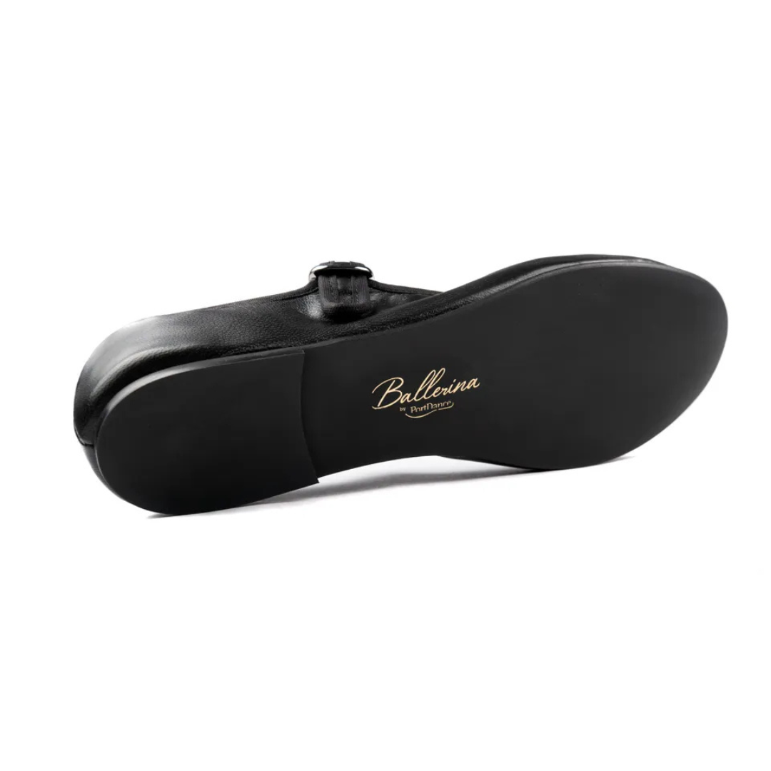 Portdance PD BALLERINA- Ballerines Intérieur et Extérieur Semelle Néolite Cuir-NOIR