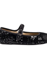 Portdance PD BALLERINA- Ballerina Indoor and Outdoor Neolite Sole Sequins-BLACK