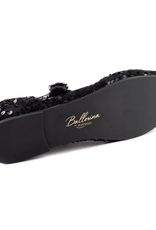 Portdance PD BALLERINA-Ballerines Intérieur et Extérieur Semelle Néolite à Paillettes-NOIRES