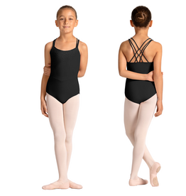 Mirella M50008C-Leotard Camisole Détails de Point-NOIR