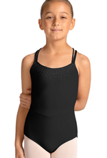 Mirella M50008C-Leotard Camisole Détails de Point-NOIR