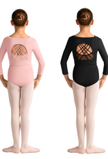 Mirella M3011C-3/4 Sleeve Top With Open Back