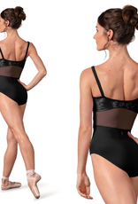 Bloch L50008-Anna Leotard Mesh Back Floral Print