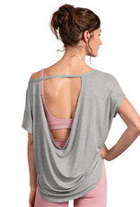 Bloch Z30023-Carmen T-Shirt With Open Back-GREY