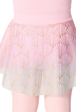 Capezio F12585C-Jupe Enfant à Enfiler Motif Étoile de Mer - ROSE