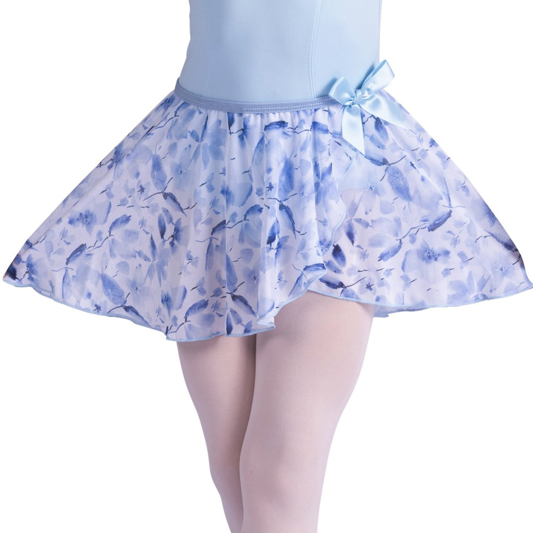 Danshuz 26407C-Mock Wrap Floral Skirt