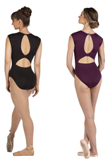 Danshuz 25112A-Cap Sleeve Square Neck Leotard