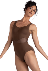 Danshuz 22115A-Camisole Ribbed Insert Leotard