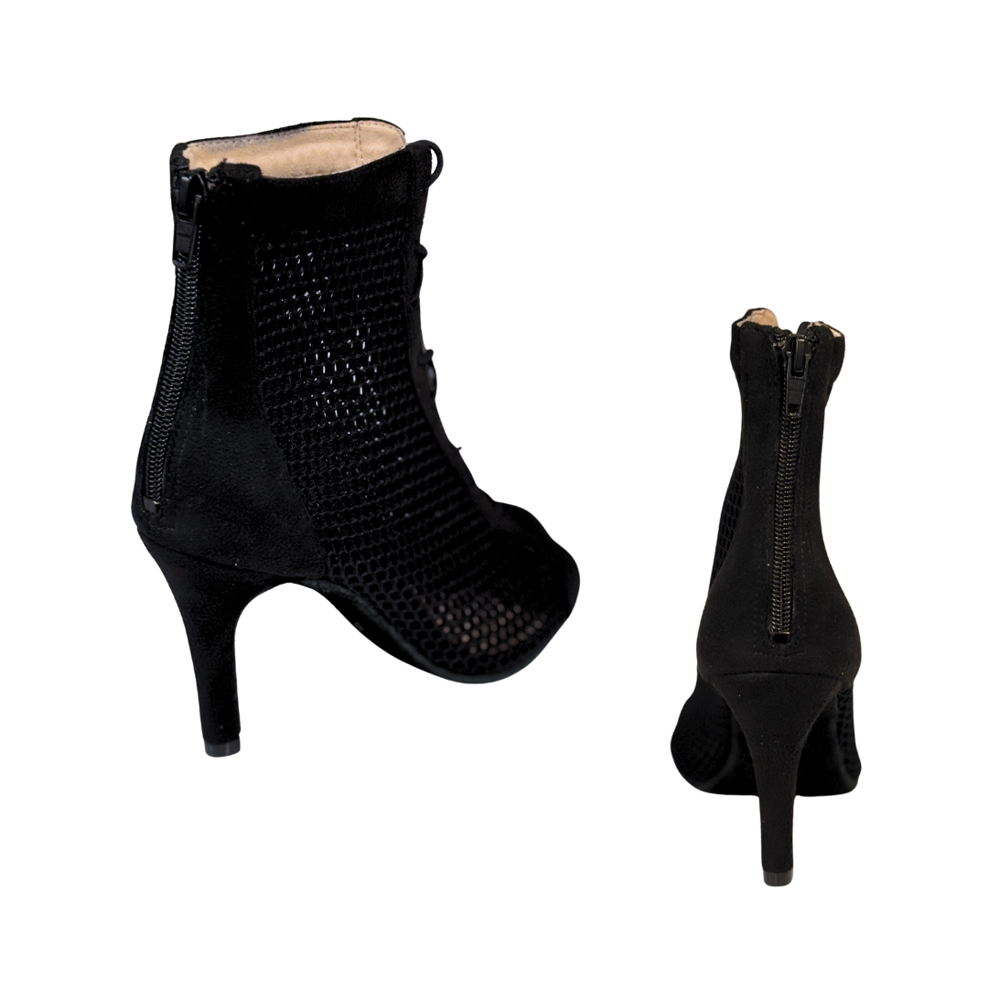 Merlet ROXY-1111-001-Soulier de Danse 3" Stiletto Semelle Suede Velours Synthétique Noir