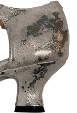 Merlet DELPHINE-1973-900-Ballroom Shoes 1.7" Suede Sole Leathe White Silver