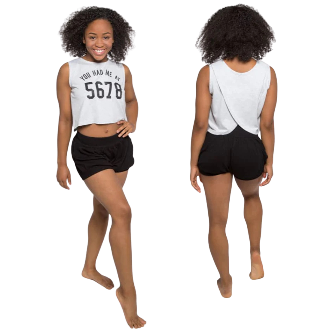 Sugar & Bruno D6608-Bubble Shorts Black