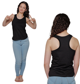 Sugar & Bruno K08-Racerback Tank-BLACK