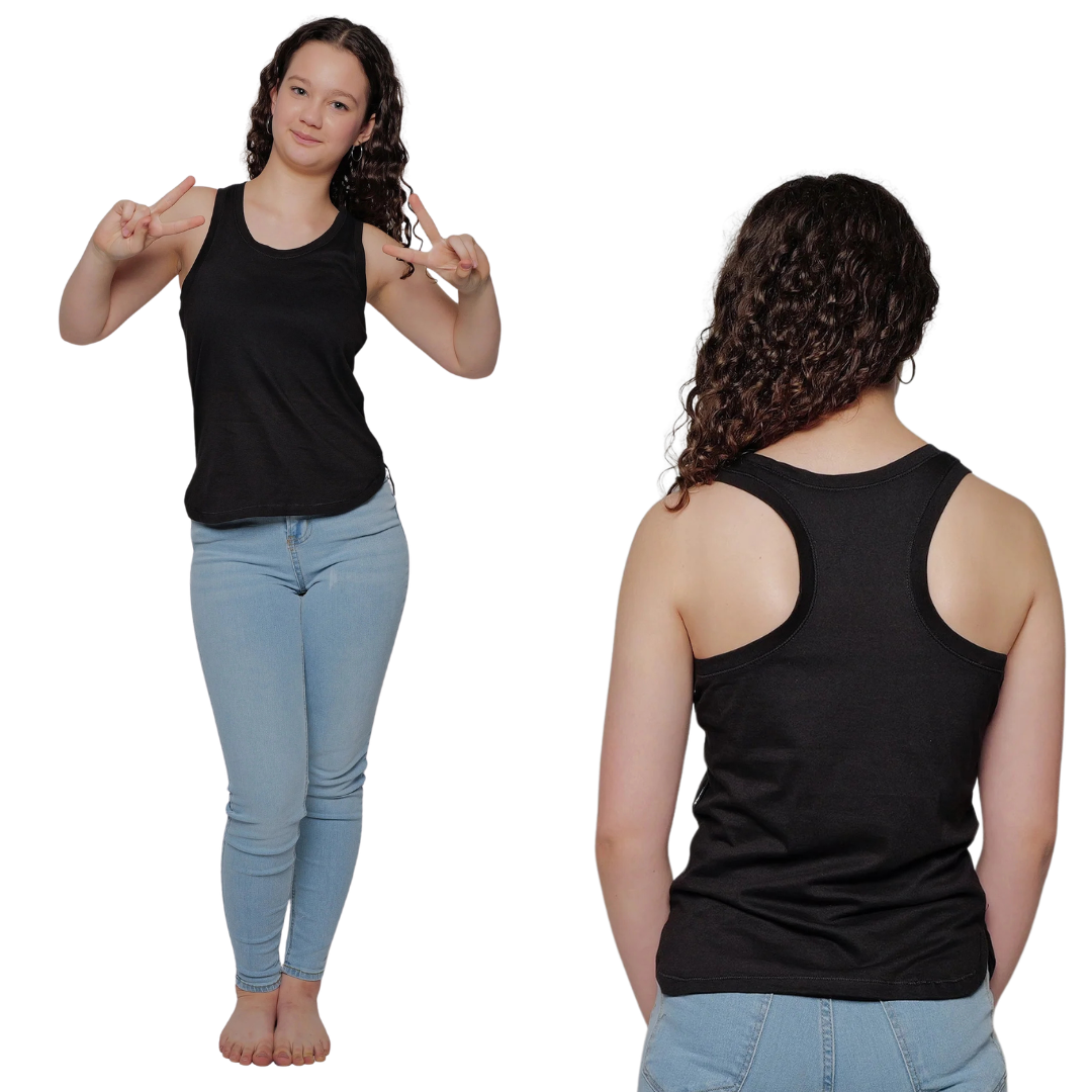 Sugar & Bruno K08-Camisole dos Nageur - NOIR