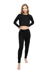 Sugar & Bruno K06-Chandail Court Adulte Taille Unique Manches Longues