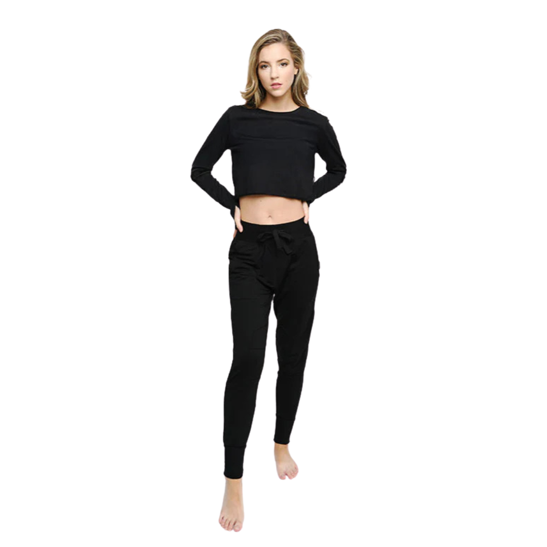 Sugar & Bruno K06-Adult One Size Crop Long Sleeve