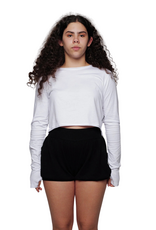 Sugar & Bruno K06-Chandail Court Adulte Taille Unique Manches Longues