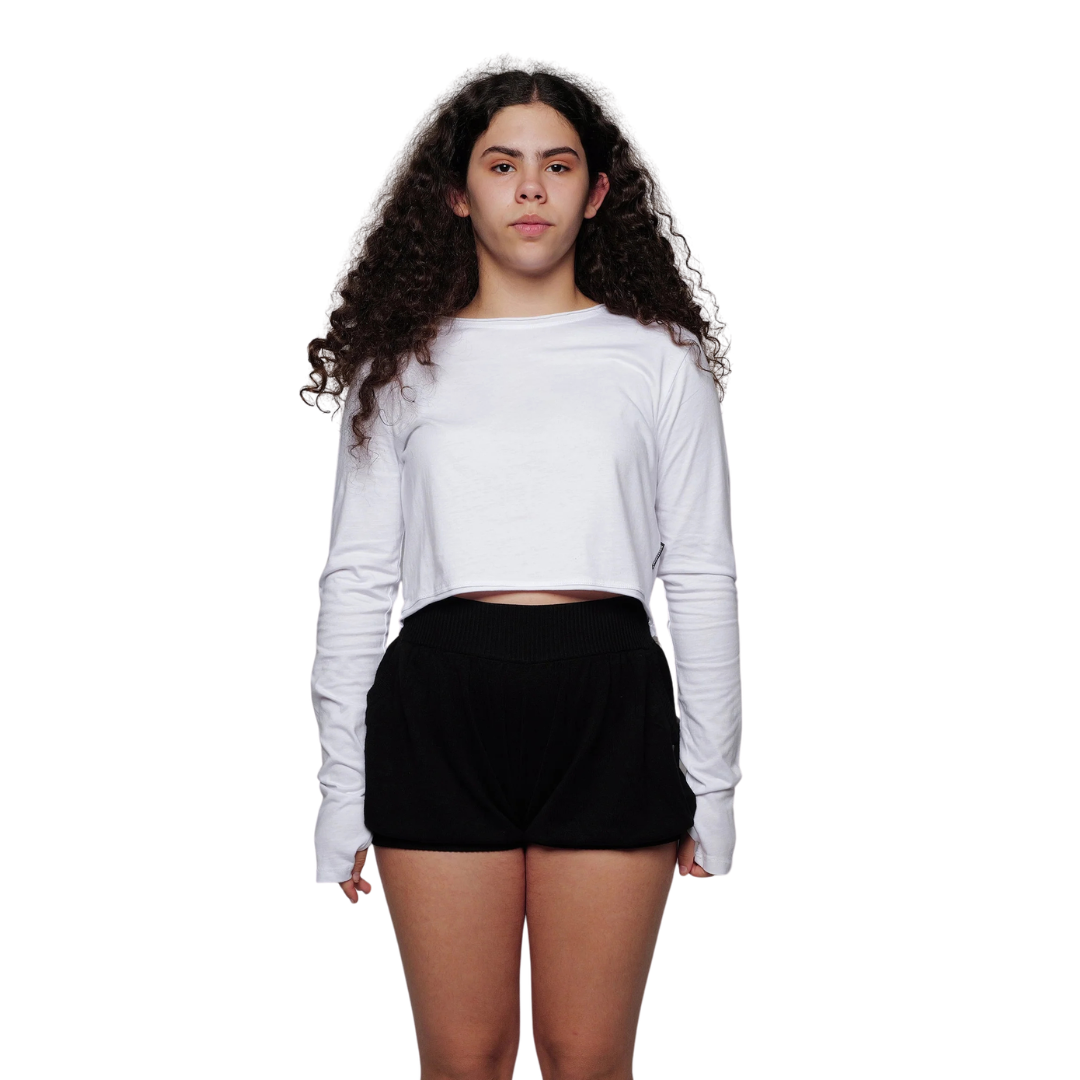 Sugar & Bruno K06-Chandail Court Adulte Taille Unique Manches Longues