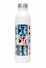 Sugar & Bruno D9878-Bouteille Isotherme Ballerine Blanche