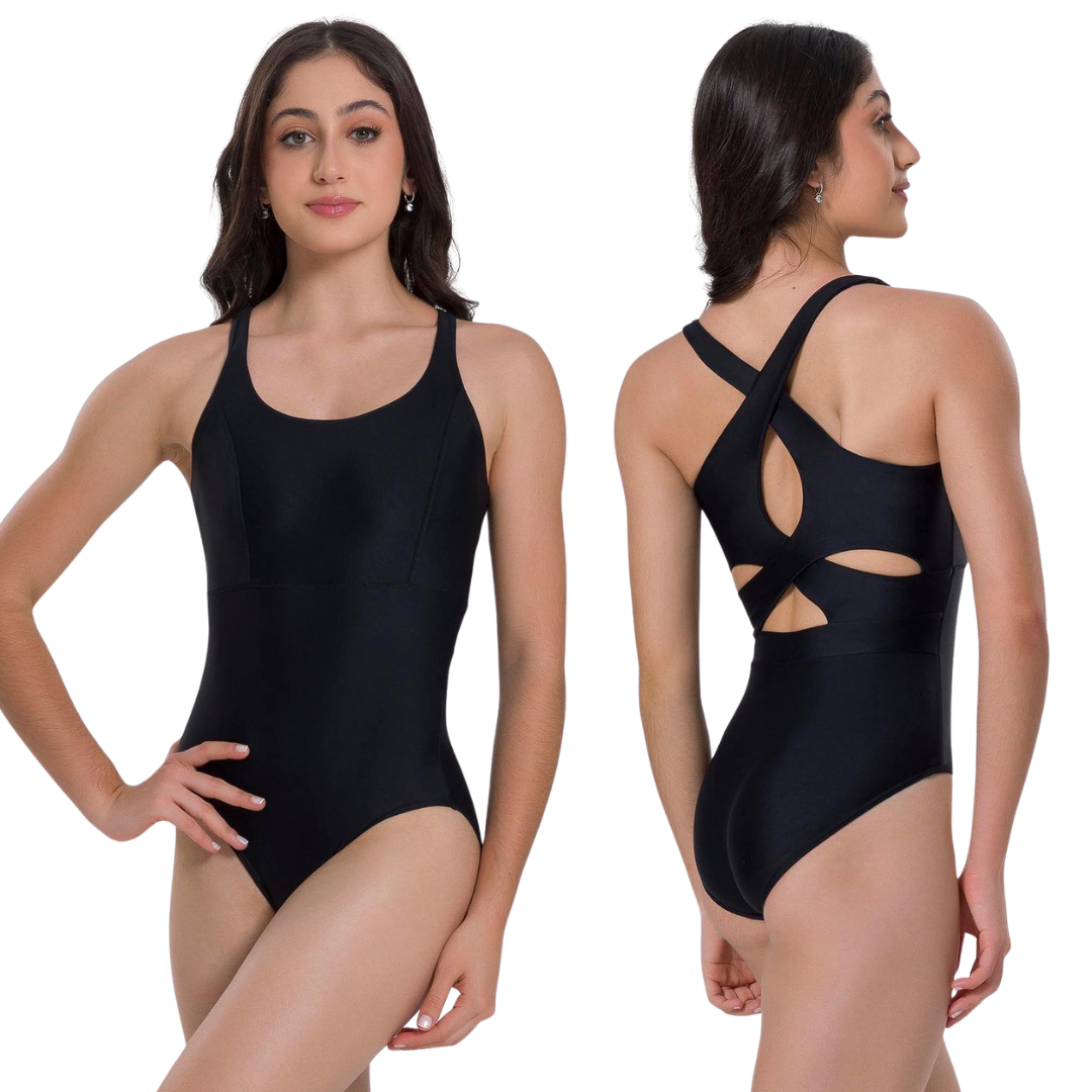 SoDanca BY72-Val Leotard Bretelle Larges Dos Ouvert