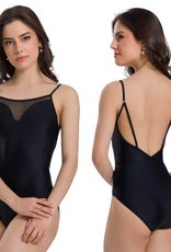 SoDanca BY74-Laila Sweetheart Neckline Open Back Leotard-BLACK