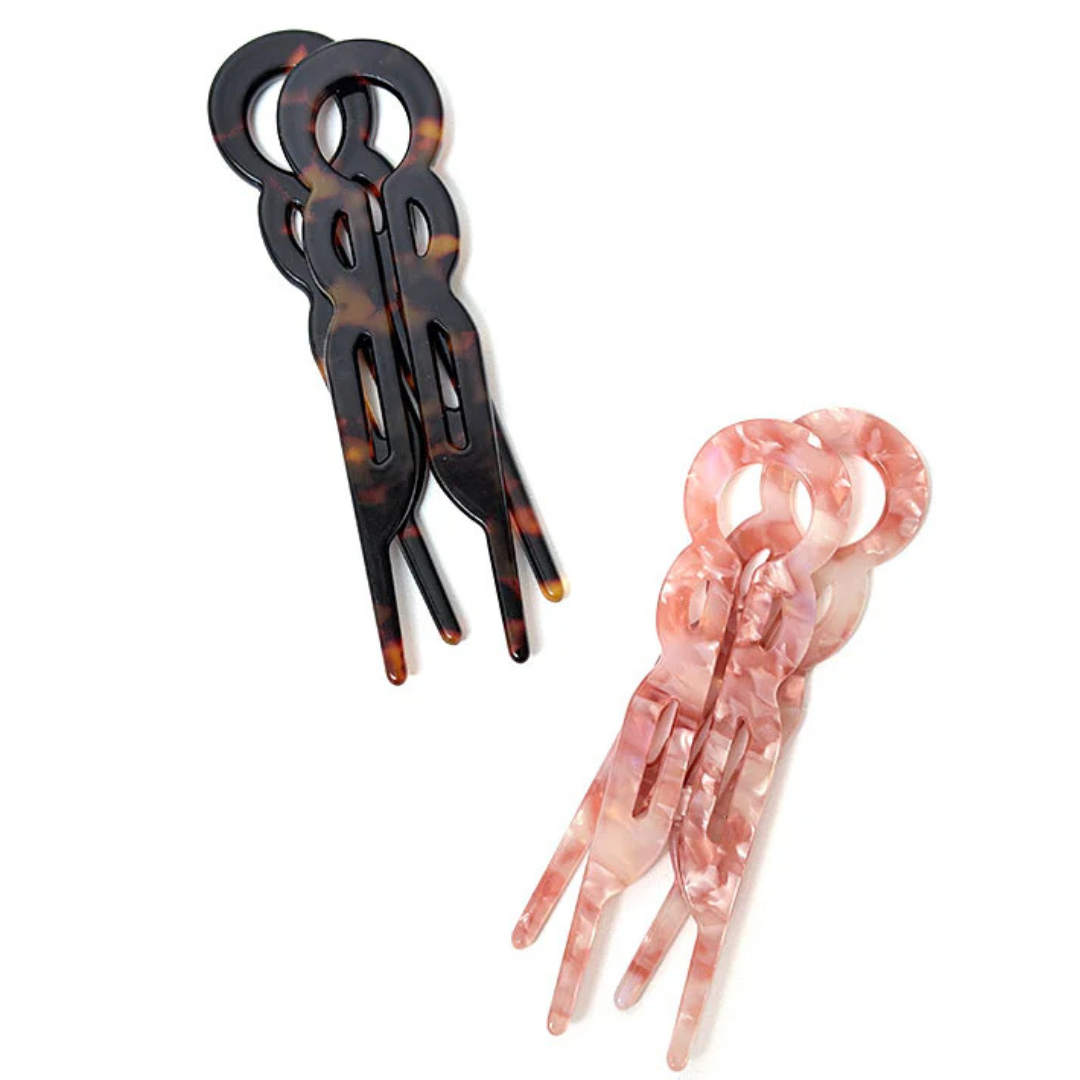 Covet Dance BD-HC-DK -Bun & Done French Hair Clips