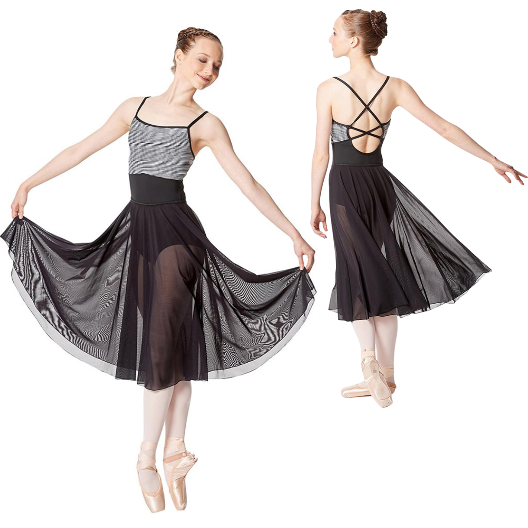 Lulli Dancewear LUB267-Emilia Mesh Long Sheer Skirt
