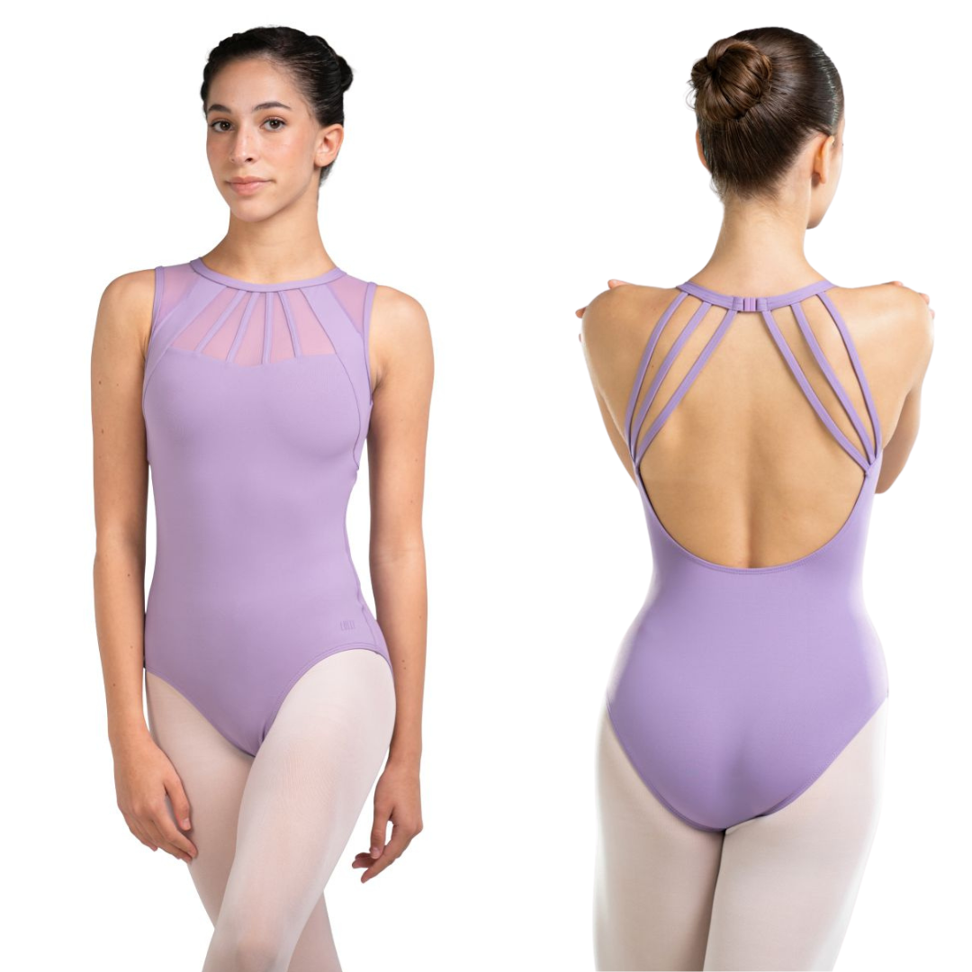 Lulli Dancewear LUB704-Gigi Leotard Col Montant-NOIR