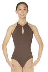 Lulli Dancewear LUB816-Valentina Leotard Bretelles fines et Col Montant