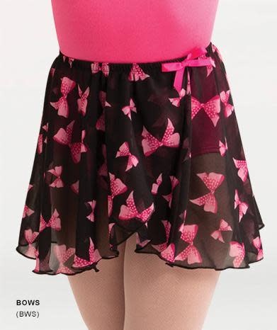 BodyWrappers 138-Child Chiffon Print Skirt