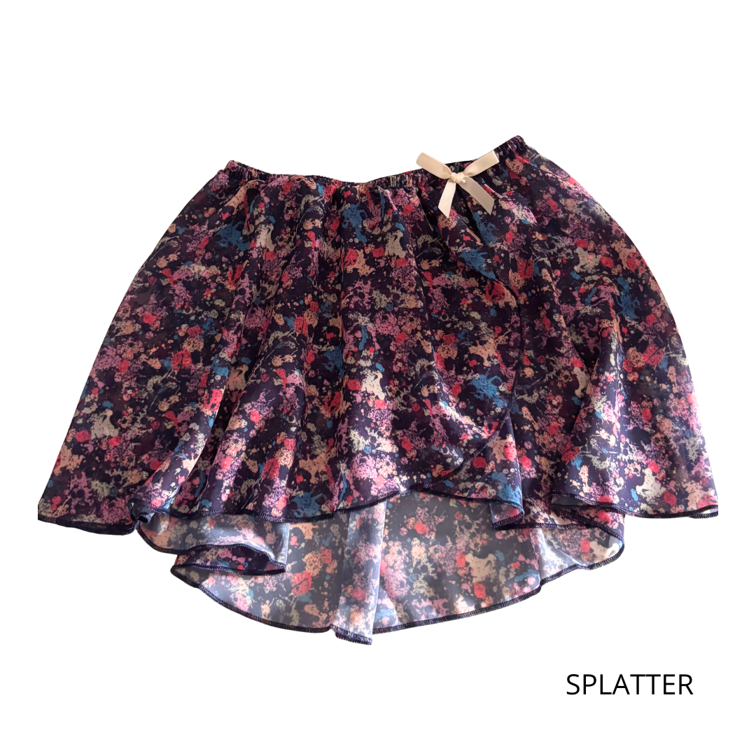BodyWrappers 138-Child Chiffon Print Skirt