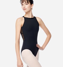 Lulli Dancewear LUF679-Freya Leotard Col Montant Dos Dentelle et Mesh