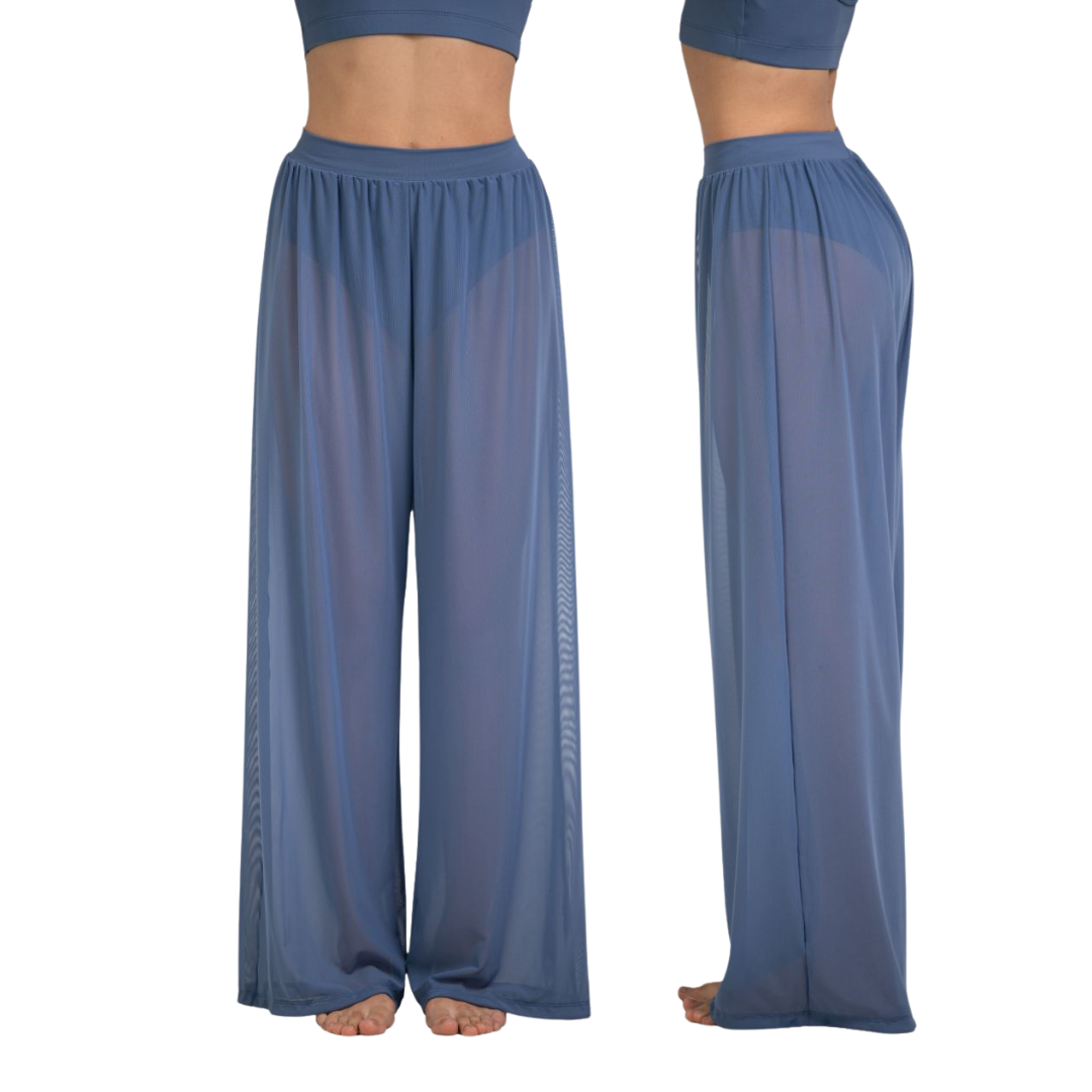 Lulli Dancewear LUB952-Rosie Pantalon Large en Mesh