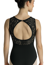 Mondor 1717-Veronica Leotard Sans Manches Dos Ouvert Dentelle
