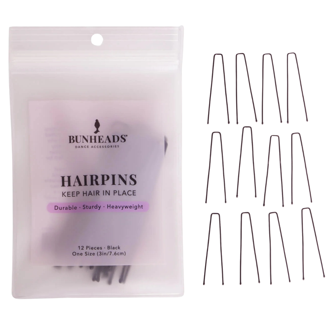 Capezio BH1713-3" Hairpins-NOIR