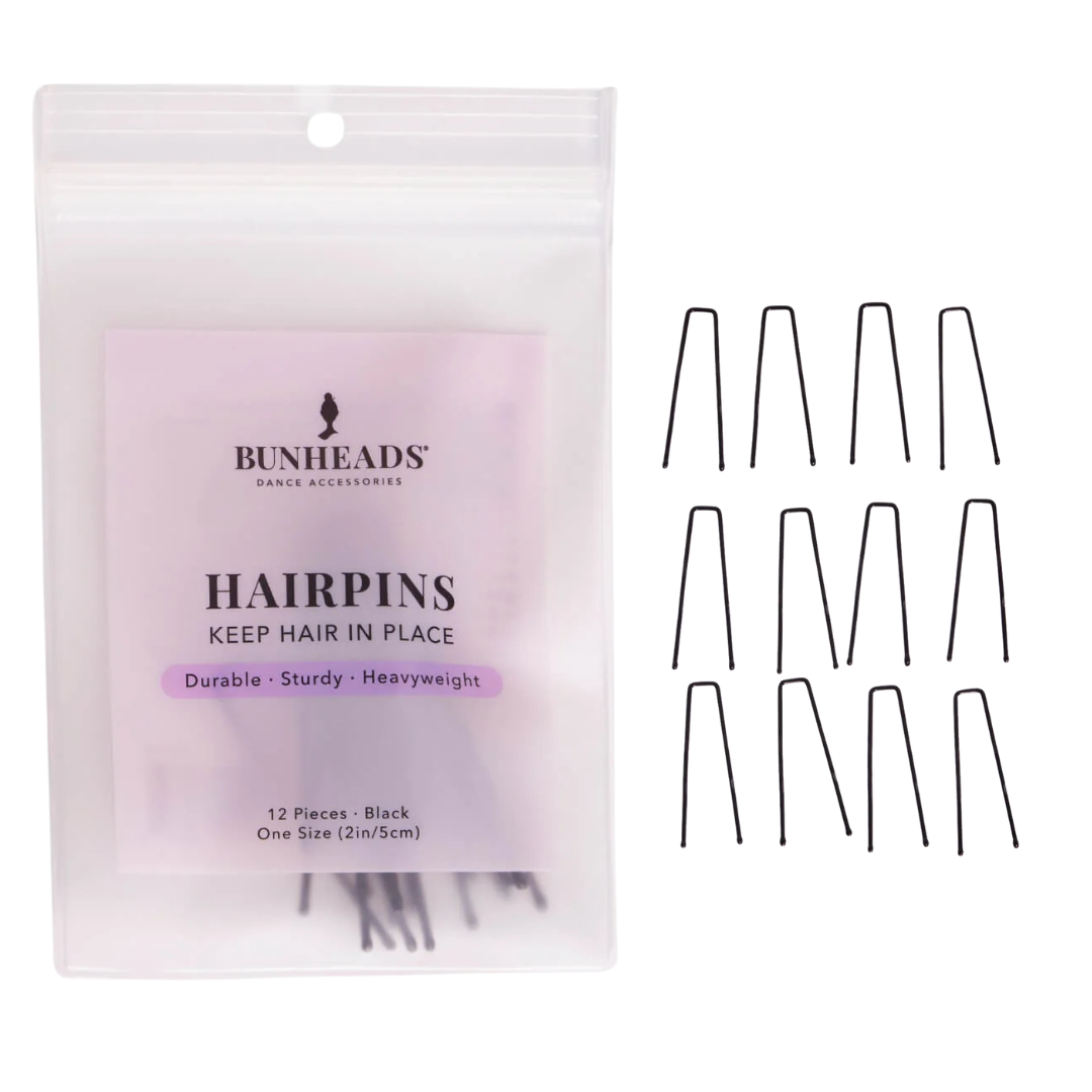 Capezio BH1711-2" Hairpins -NOIR