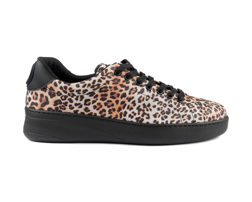 Portdance PD GR Bali-Sneaker de Danse Spin Point LEOPARD