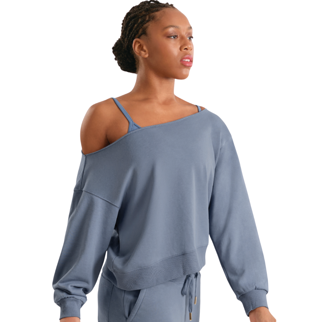 Mirella M30019L-Sweatshirt à Épaules Dénudées