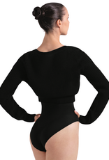 Bloch Z30042-Chandail Court en Maille Torsadée Delilah à Encolure Bateau