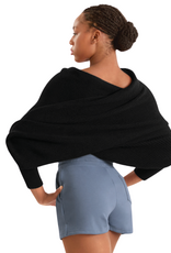 Mirella M30016L-Warm Up Wrap Scarf BLACK