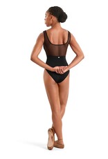 Mirella M50010LM-Leotard Débardeur en Maille Brodée à Fleurs