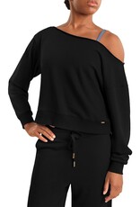 Mirella M30019L-Sweatshirt à Épaules Dénudées