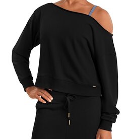 Mirella M30019L-Off The Shoulder Sweatshirt
