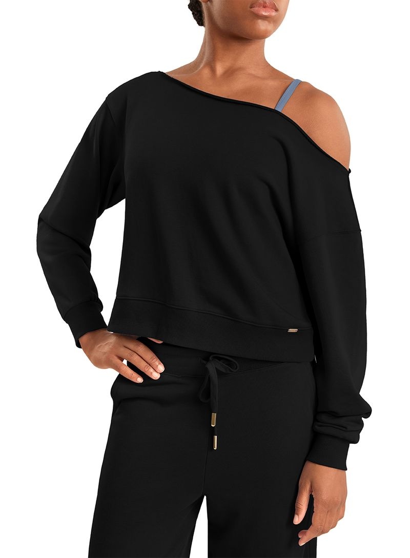 Mirella M30019L-Sweatshirt à Épaules Dénudées