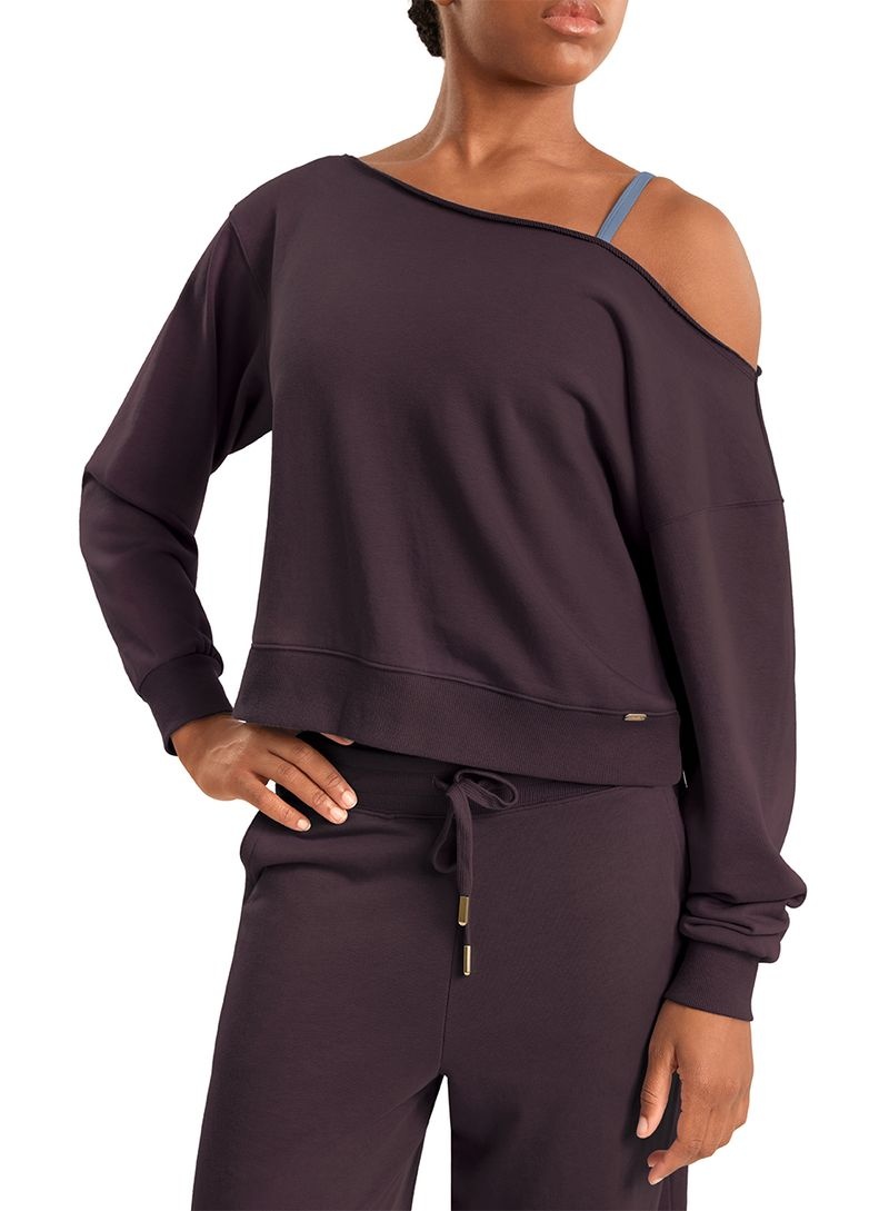 Mirella M30019L-Sweatshirt à Épaules Dénudées