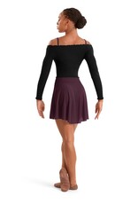 Mirella MS10005-Mesh High-Low Skirt