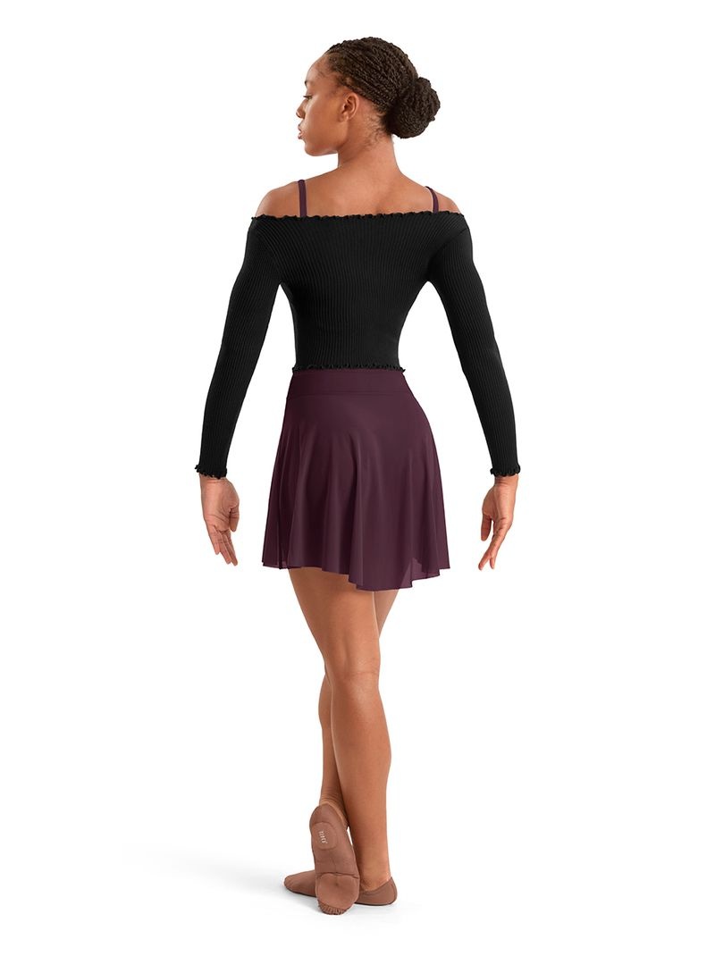 Mirella MS10005-Jupe Asymétrique en Résille