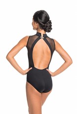 AinslieWear 125ME-Angelina Open Back With Mesh Leotard